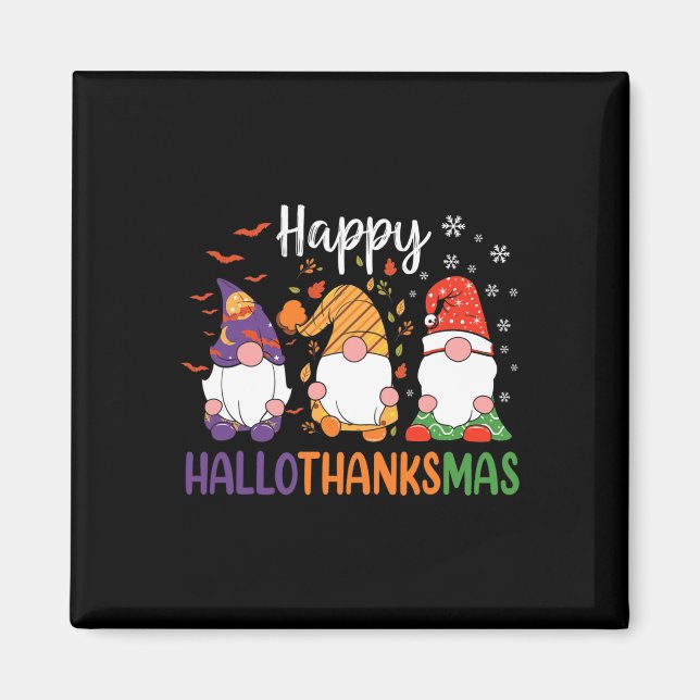 Íman Gnomos bonitos caem no Dia das Bruxas Meninas Feli (Frente)