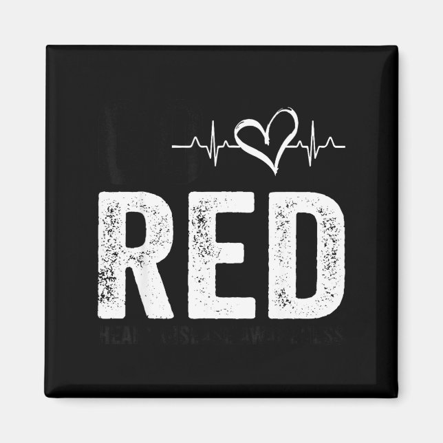 Íman Go Red For Women American Heart Disease Month Awar (Frente)