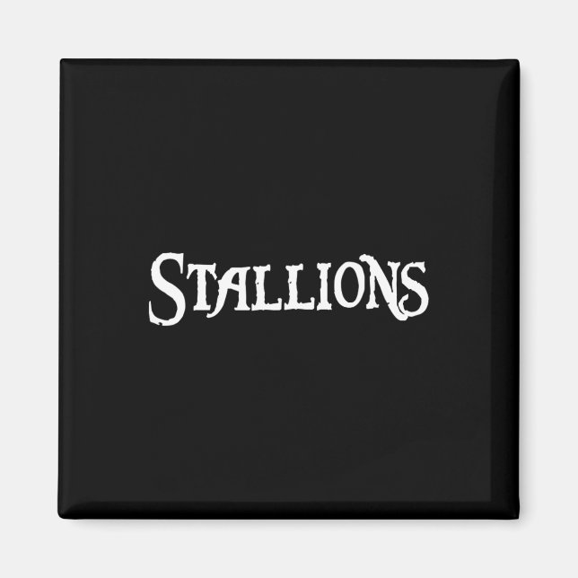 Íman Go Stallions Futebol Baseball Basball Cheer Fa (Frente)