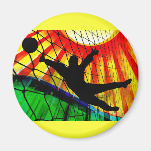 Íman Goalie do futebol do Sunburst e da rede