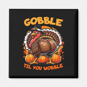 Íman Gobble Til You Wobble Turkey Outfit Toddler Obriga