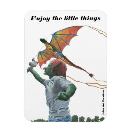 Íman Goblin Dragon Kite Refrigerator Magnet