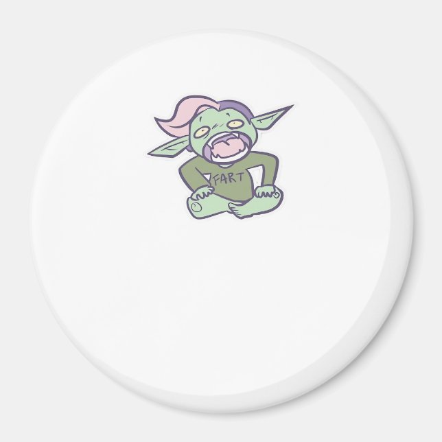 Íman Goblincore Fart Goblin Clássico (Frente)