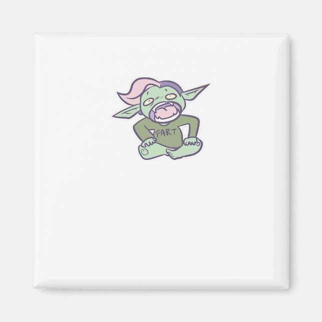 Íman Goblincore Fart Goblin Clássico (Frente)