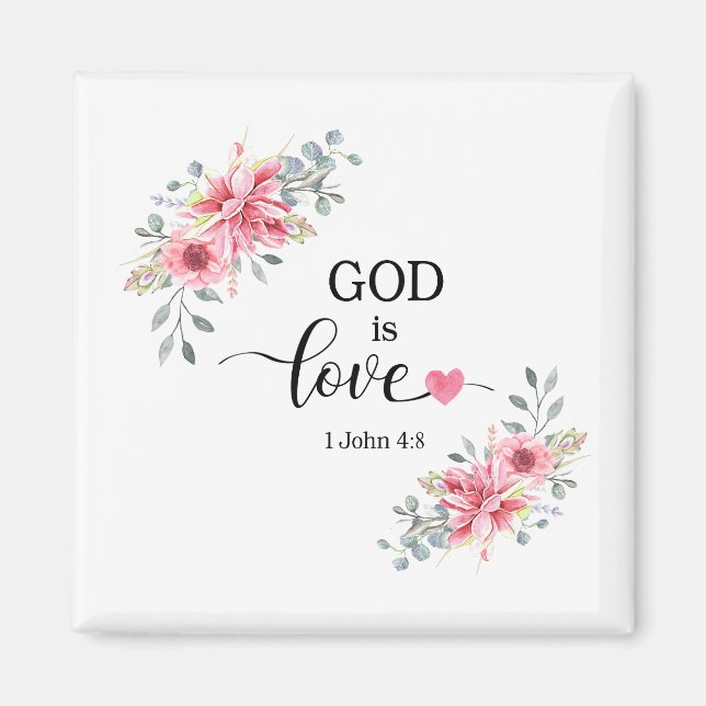 Íman God is love, 1 John 4:8 (Frente)