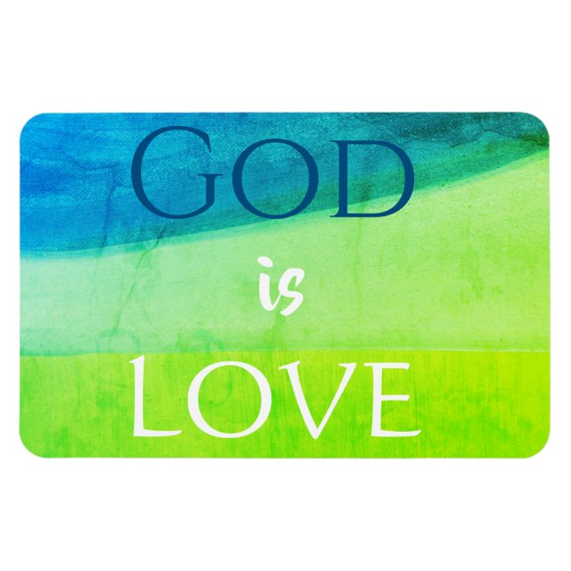 Íman God is Love Inspirational Magnet (Horizontal)