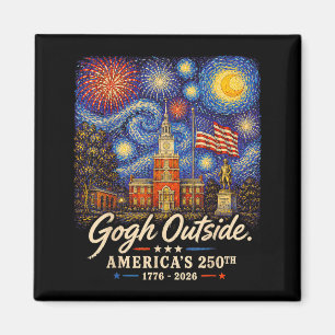 Íman Gogh Fora do 250º Aniversário 1776 2026 Pintar O