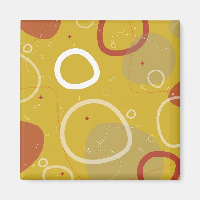 Íman Gogo nº 1 Abstrato Magnet (Frente)