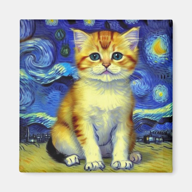 Íman Góh Góh Frio Cote Starry Night Van Gogh (Frente)