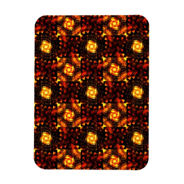 Íman Gold Modern Boho Elegant Abstract Art Pattern #506 (Vertical)