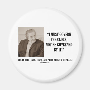 Íman Golda Meir eu devo governar as citações do pulso