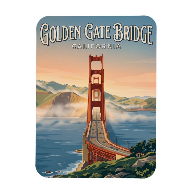 Íman Golden Gate Bridge California (Vertical)