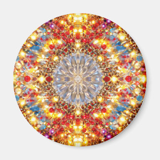Íman Golden Kaleidoscope Mandala – Sparkling Magnet