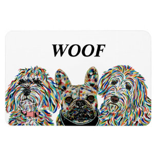 Íman Goldendoodle, Bulldog Francês, Bernedoodle Magnet