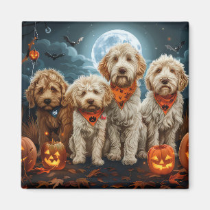 Íman Goldendoodle Halloween Spooky