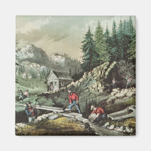Íman Goldmining em Califórnia, 1871