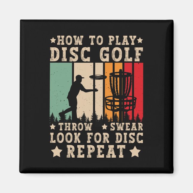 Íman Goleador de Disco Como Jogar Golfe de Disco Engraç (Frente)
