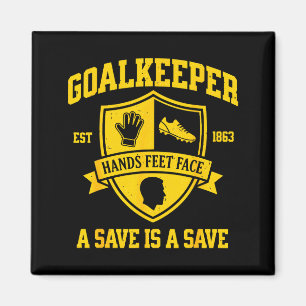 Íman Goleiro Engraçado Futebol Goleiro Guarda Retro Var