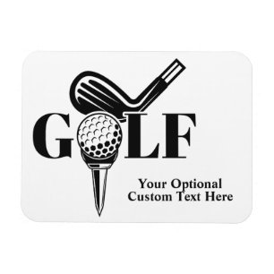 Íman Golf de Texto Personalizado