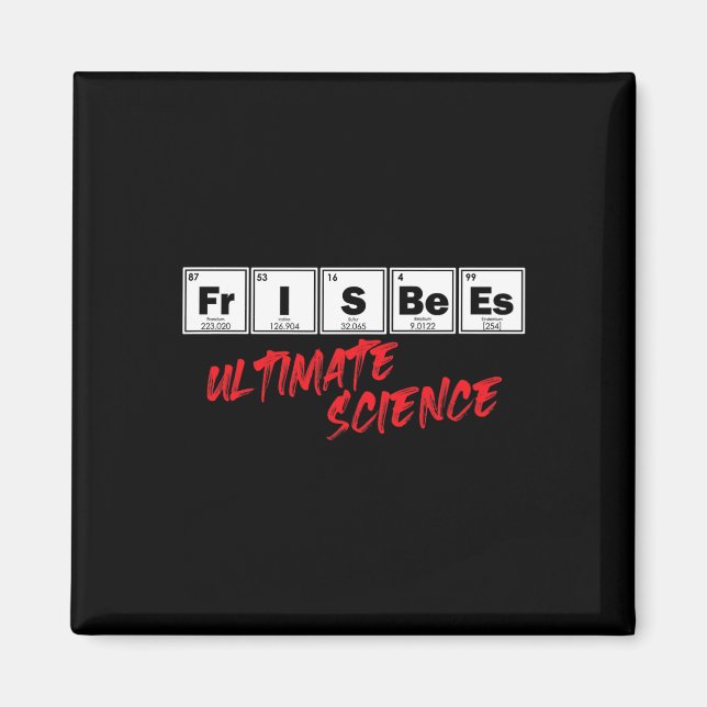 Íman Golf Frisbees Ultimate Science Disc Periodic Table (Frente)