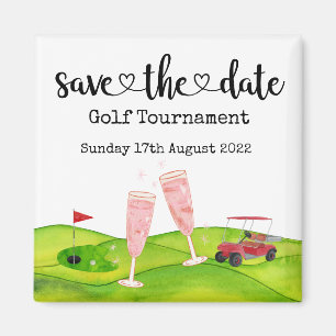 Íman Golf Salve a data Casamento de Golfe Tournament