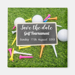 Íman Golf Salve a data Golf Tournament com camisetas