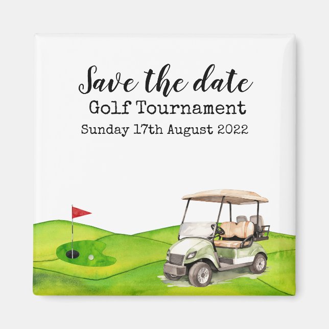 Íman Golf Salve a data Golf Tournament Magnet (Frente)