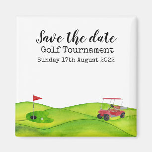 Íman Golf Salve a data Golf Tournament Magnet