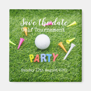 Íman Golf Salve a data Golf Tournament Party