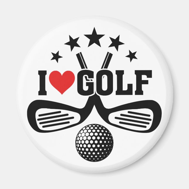 Íman Golfe, adoro GOLF (Frente)