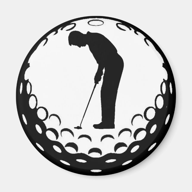 ÍMAN GOLFE BALL E GOLFER (Frente)