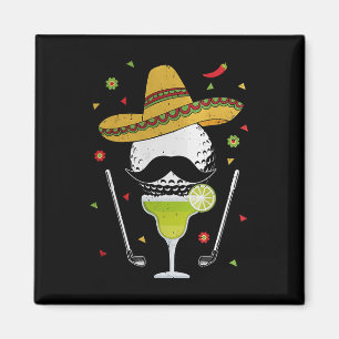 Íman Golfe Cinco De Mayo Com Sombrero E Margarita