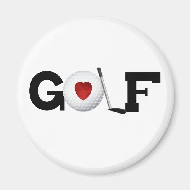 Íman Golfe com bola de golfe (Frente)