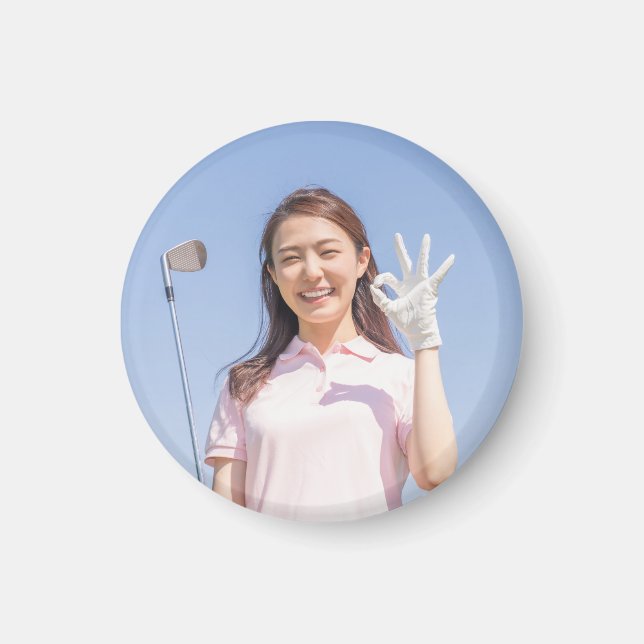 Íman Golfe com sua própria foto (Frente)