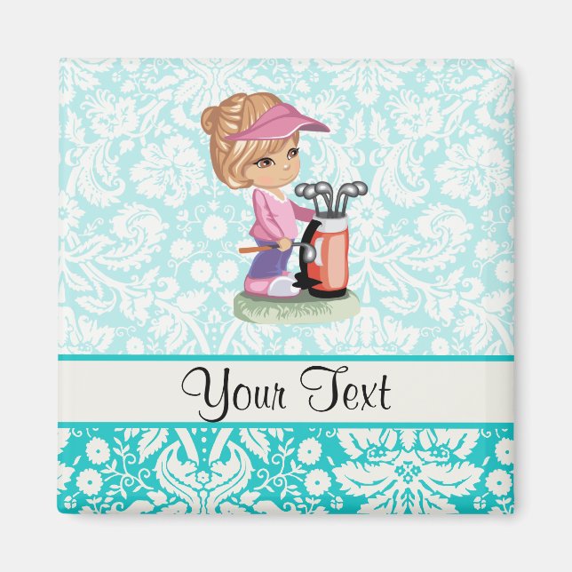 Íman Golfe Cugado; Cor damasco (Frente)