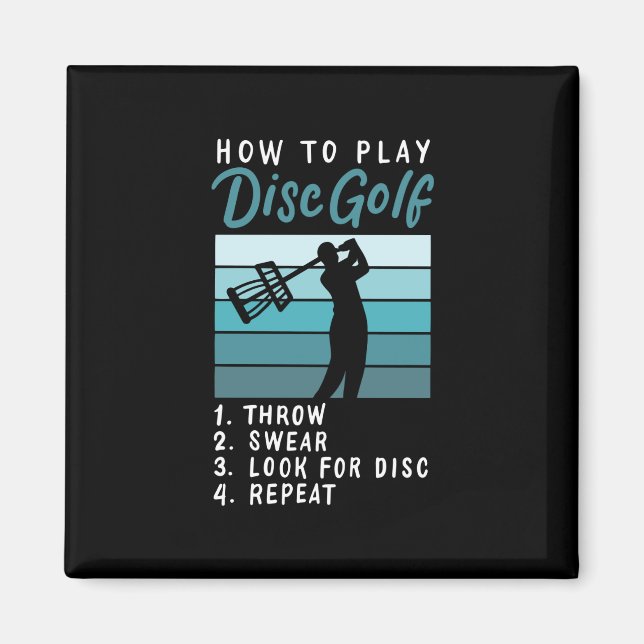 Íman Golfe de Disco - Como Jogar Golfe de Disco (Frente)