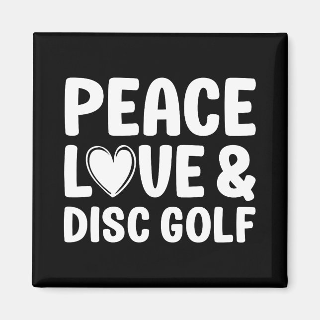 Íman Golfe de Disco Eu Amo Golfe de Disco Para Homens e (Frente)