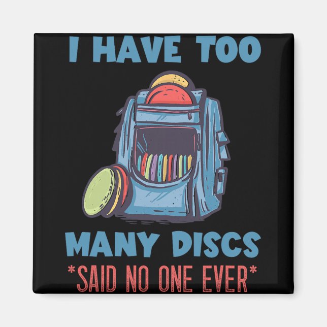 Íman Golfe de Disco Eu Tenho Muitos Discos G Jogador de (Frente)