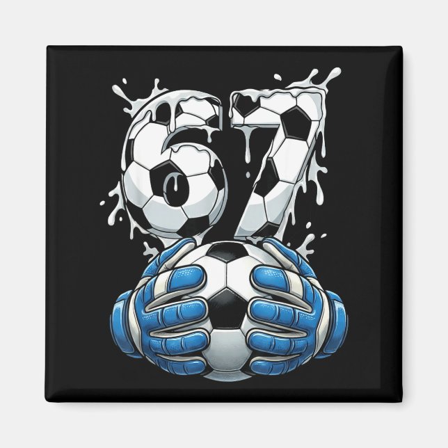 Íman Golfe de Futebol Número 67 Goleiro de Futebol Masc (Frente)