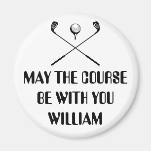 Íman Golfe de Nome Personalizado Divertido