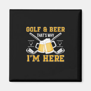 Íman Golfe e Cerveja de Aniversário de Bebedor de Cerve