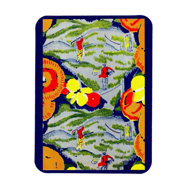 Íman golfe e flores (Vertical)