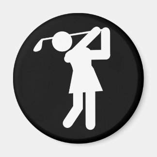 Íman Golfe feminino - Símbolo de Golfe feminino