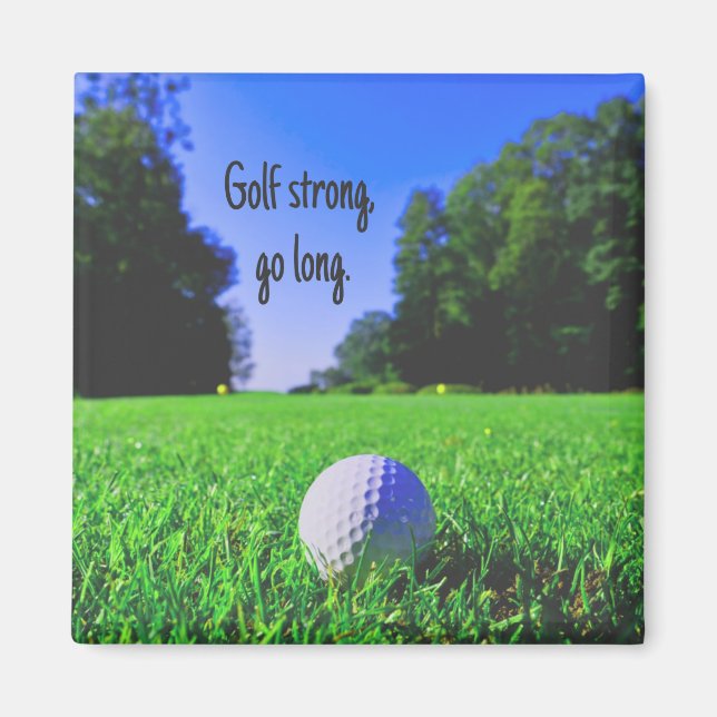 Íman Golfe forte vai de relva longa bola de golfe (Frente)