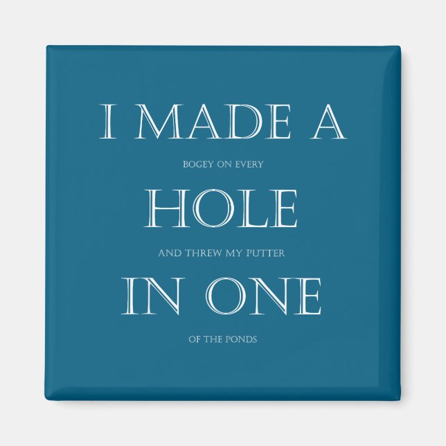 Íman Golfe Para Golfista Engraçado de Golfe  (Frente)