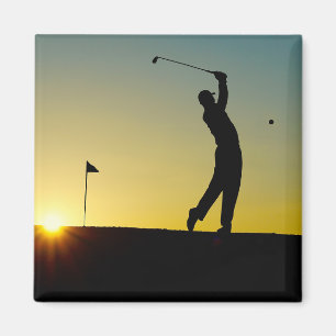 Íman Golfer no Sunset