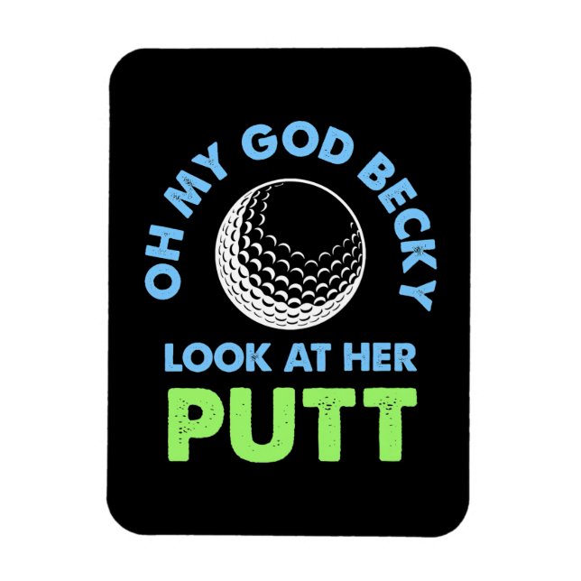 Íman Golfer Oh Meu Deus (Vertical)
