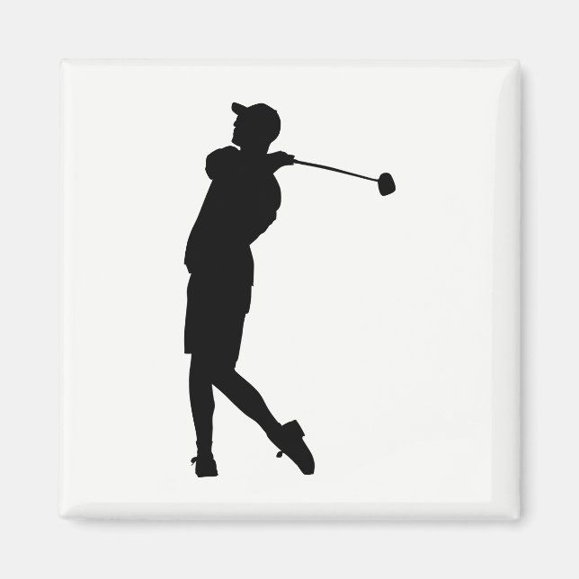 Íman Golfer Silhouette (Frente)