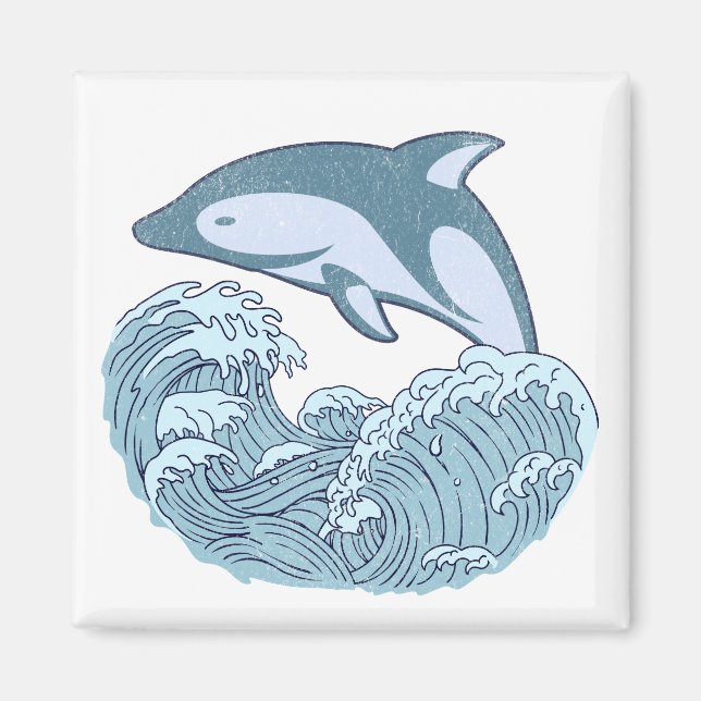 Íman Golfinho azul-bonito (Frente)