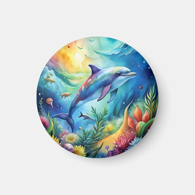 Íman Golfinho Pintado (Frente)